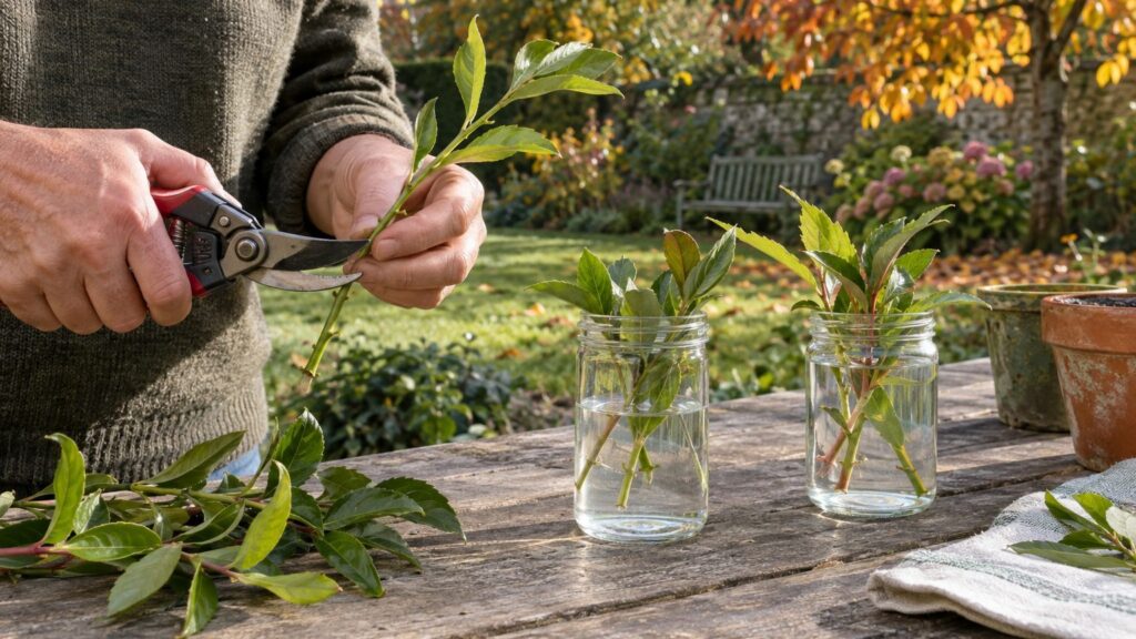 La technique du bouturage dans l'eau