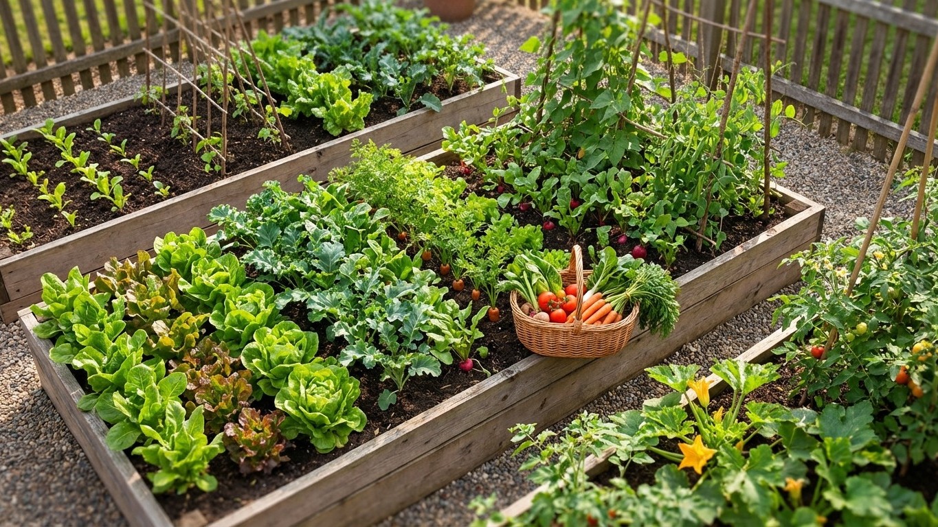 Associer les légumes pour une récolte continue toute l'année