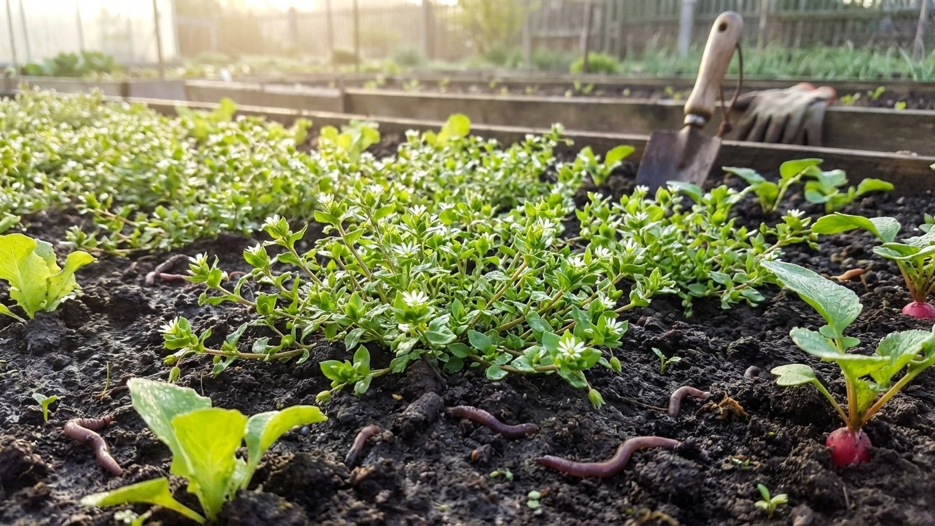 Cette « mauvaise herbe » que je ne retire plus enrichit mon sol naturellement avant les semis de printemps