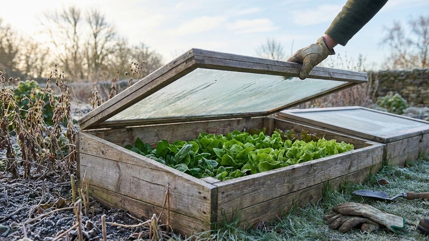 Châssis froid : prolonger la saison du potager en hiver