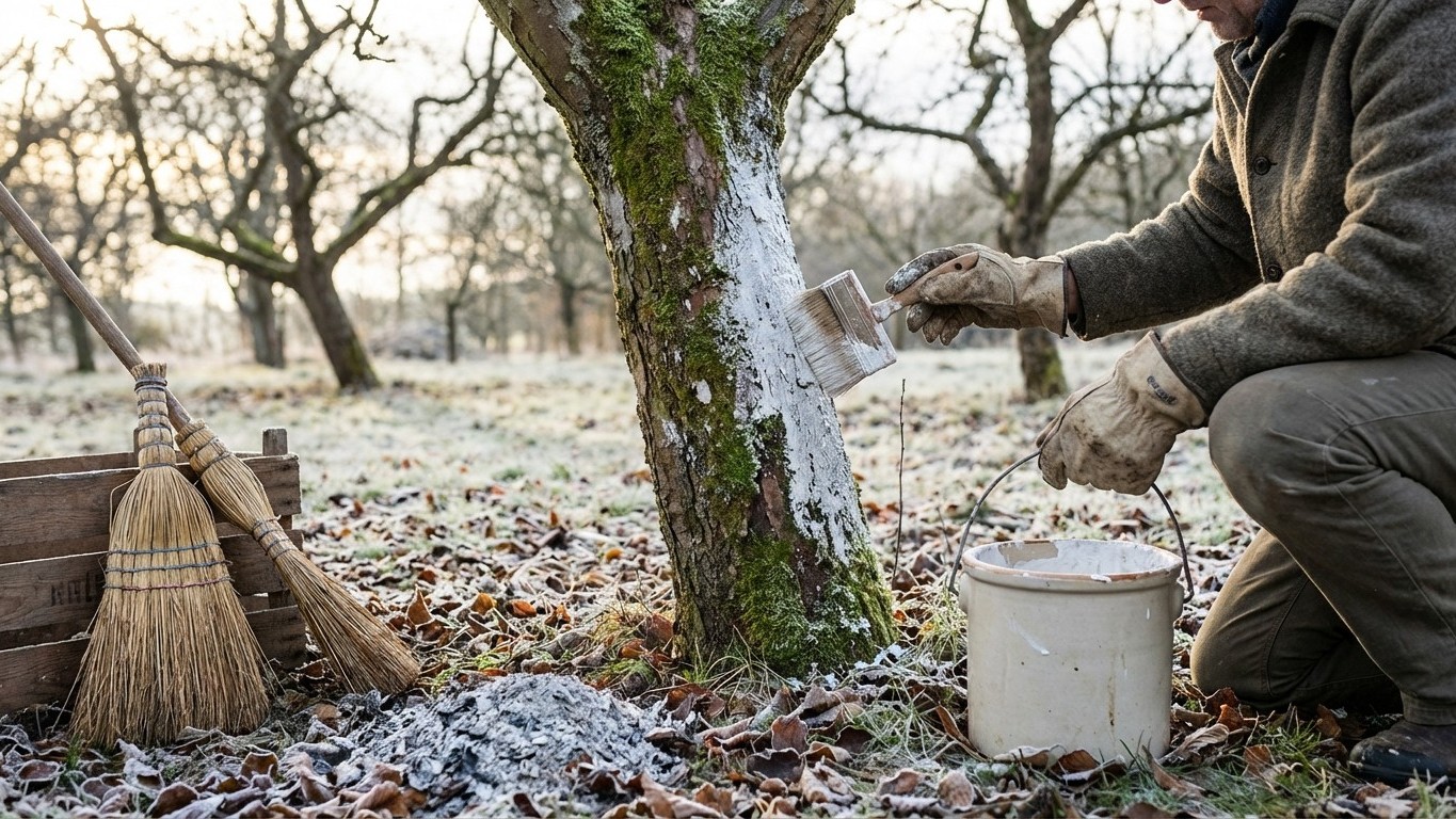 L’astuce naturelle des jardiniers malins pour éliminer la mousse sur les arbres fruitiers sans produits chimiques