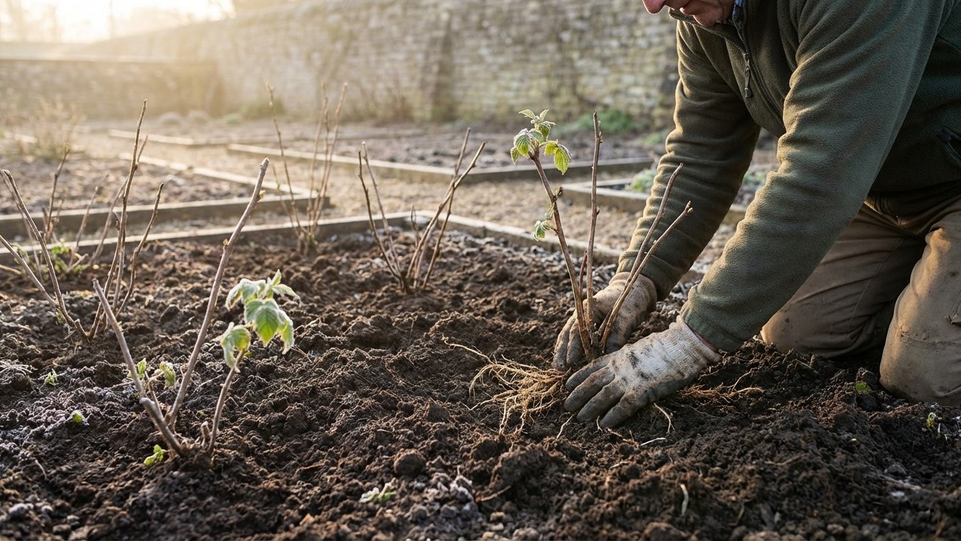 L’erreur fréquente qui freine la reprise des framboisiers et petits fruits au potager (et comment l’éviter avant mars)
