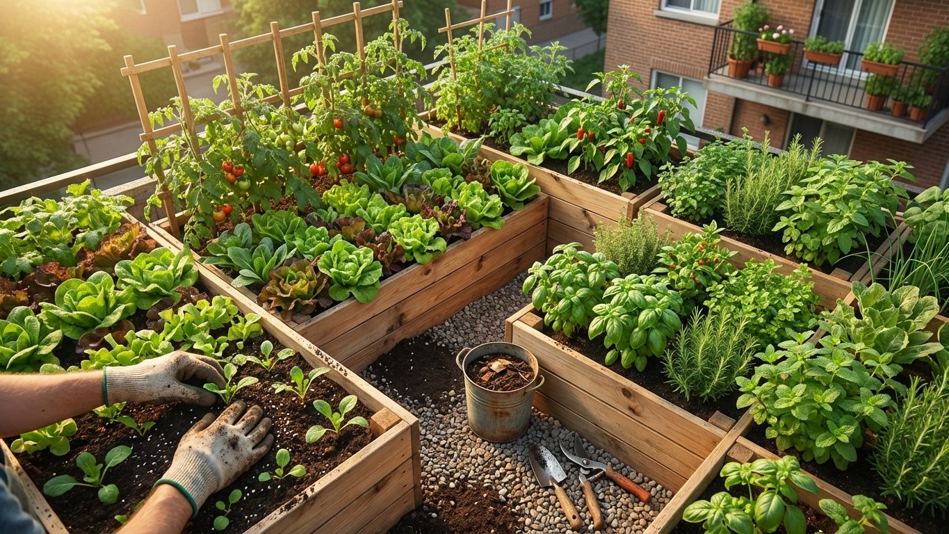 Maximiser ses récoltes sur un petit espace : techniques éprouvées