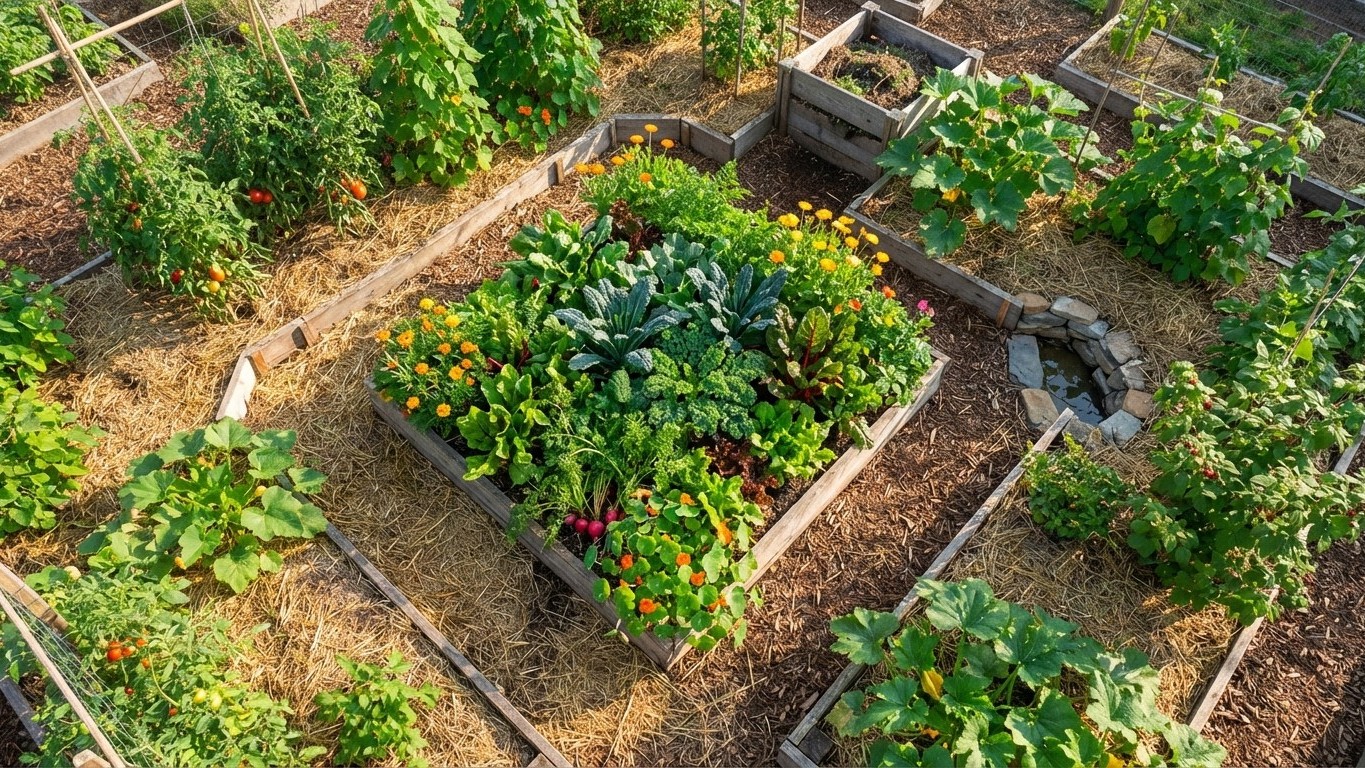 Micro potager en permaculture : nourrir sa famille sur 20m²