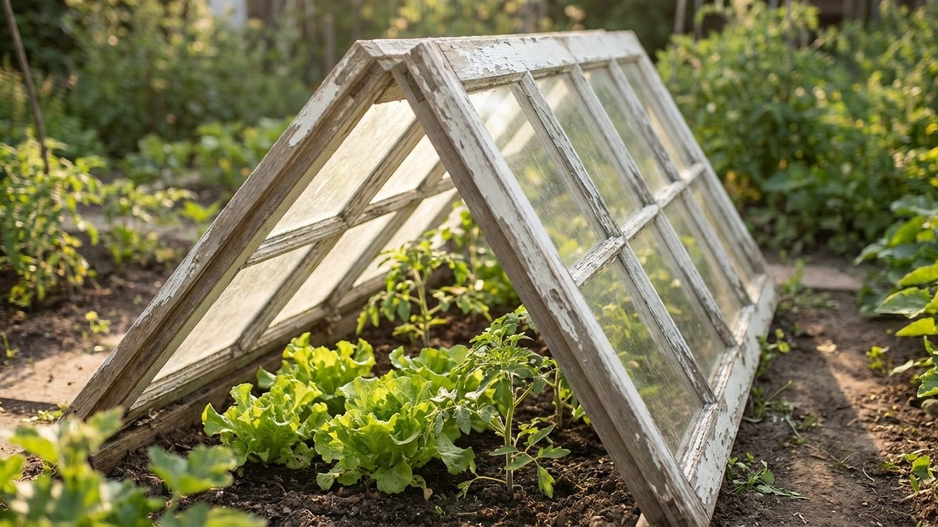 Ne jetez plus vos vieilles fenêtres : elles valent de l’or au potager