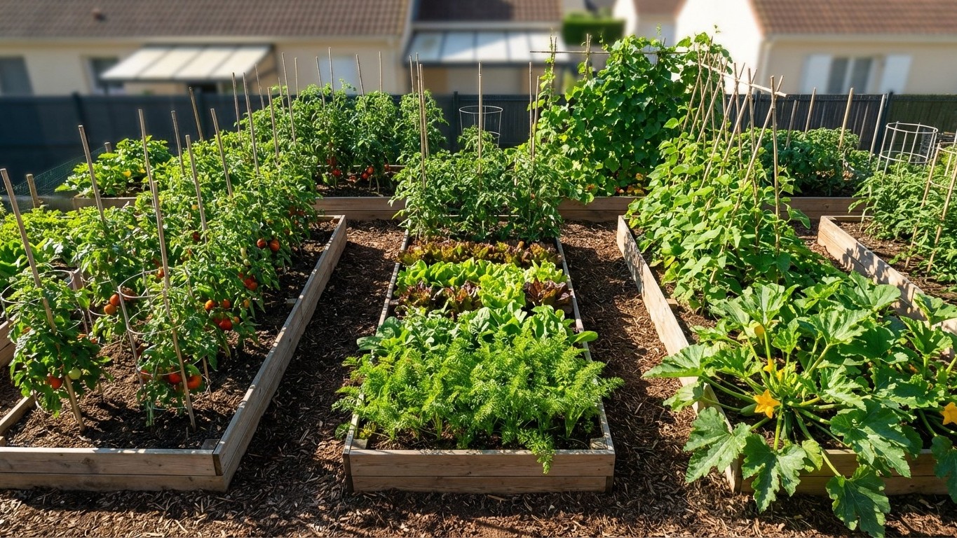 Petit potager productif toute l'année : maximiser chaque mètre carré