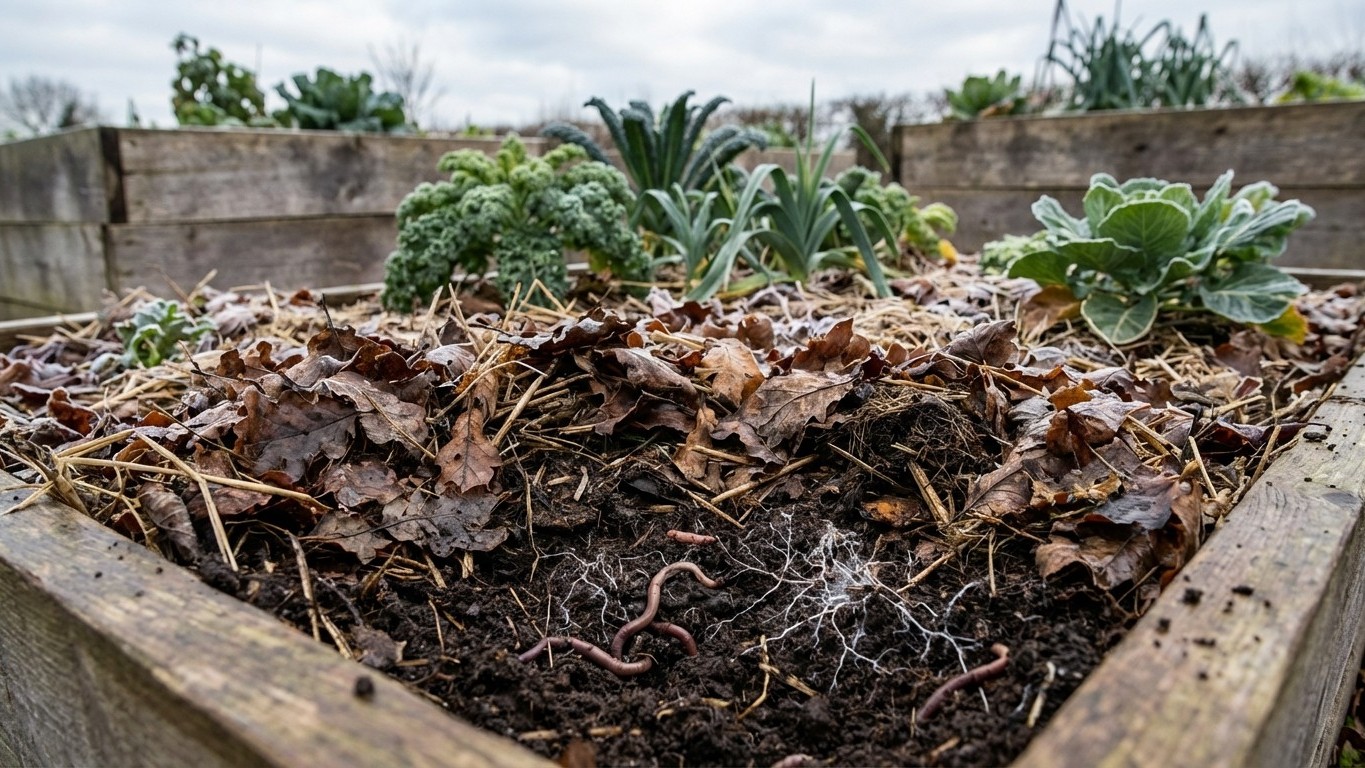 Préparer son potager permaculture pour l'hiver : protection et anticipation