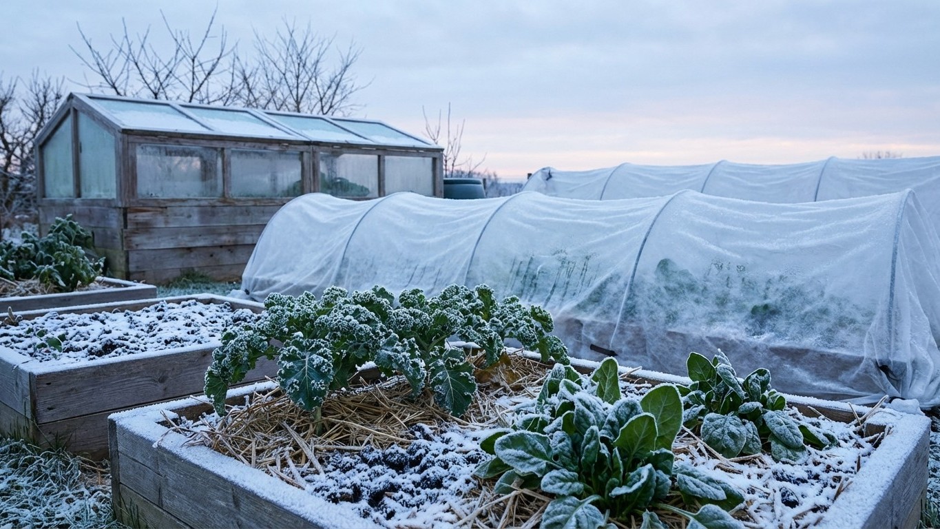 Protéger son potager en hiver : toutes les solutions efficaces