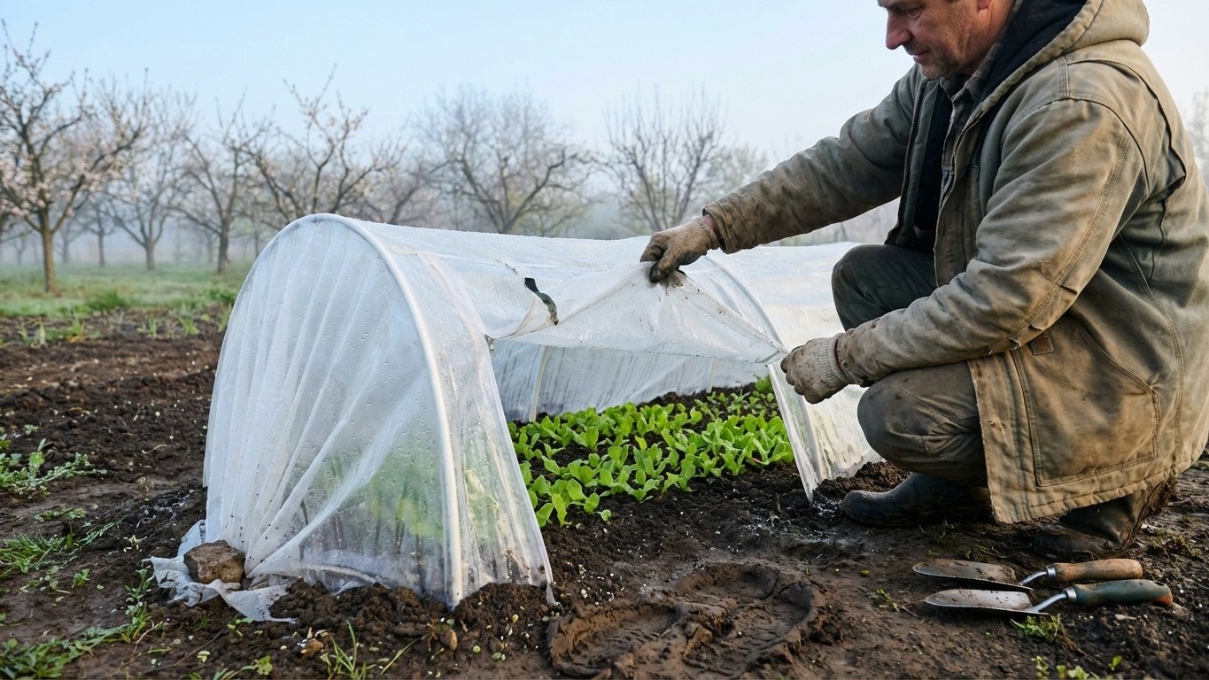 Tunnel plastique pour potager quatre saisons : installation et cultures