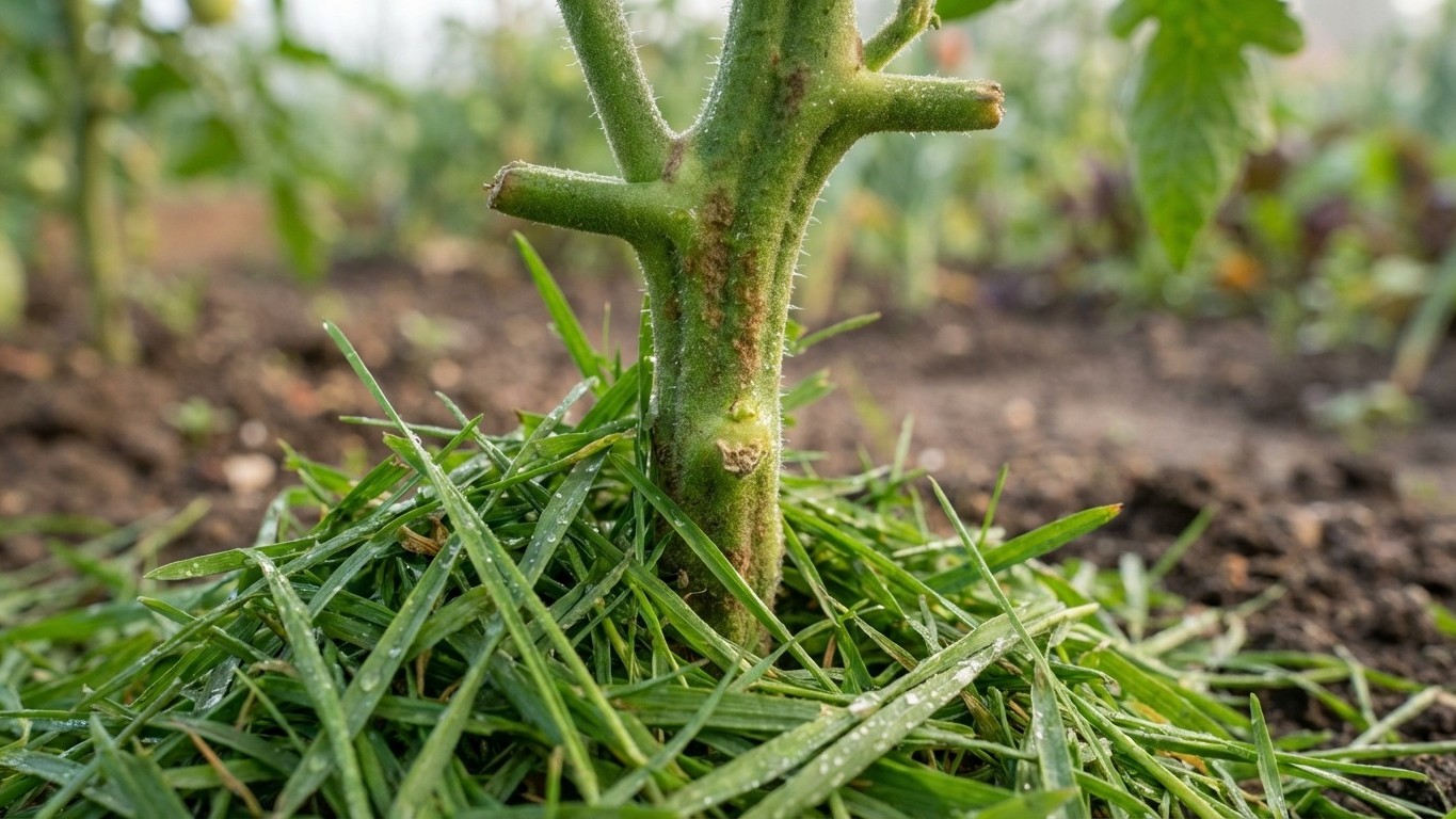 Ce geste que tout le monde fait en avril avec la tonte de pelouse est en train de tuer vos pieds de tomates