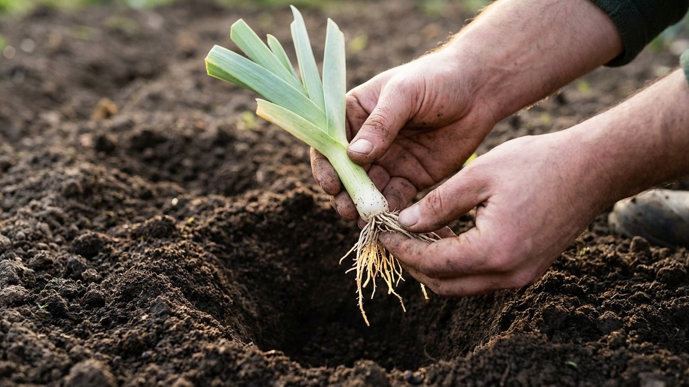 Les anciens le savaient : repiquer un poireau sans toucher aux racines, c'est condamner le fût à rester maigre