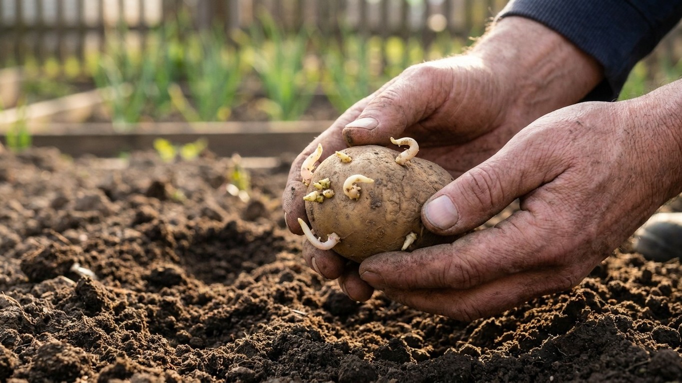 « Pose-les germes vers le bas, elles seront plus fortes » : l'erreur qu'on se répète au potager depuis des générations