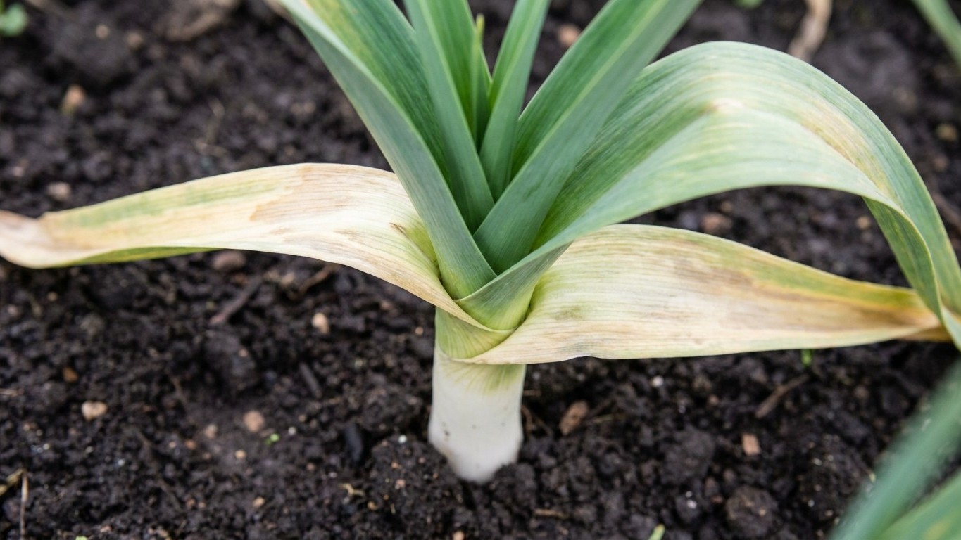 Si vos poireaux repiqués en avril ne grossissent pas, regardez bien leurs feuilles : l'erreur est là