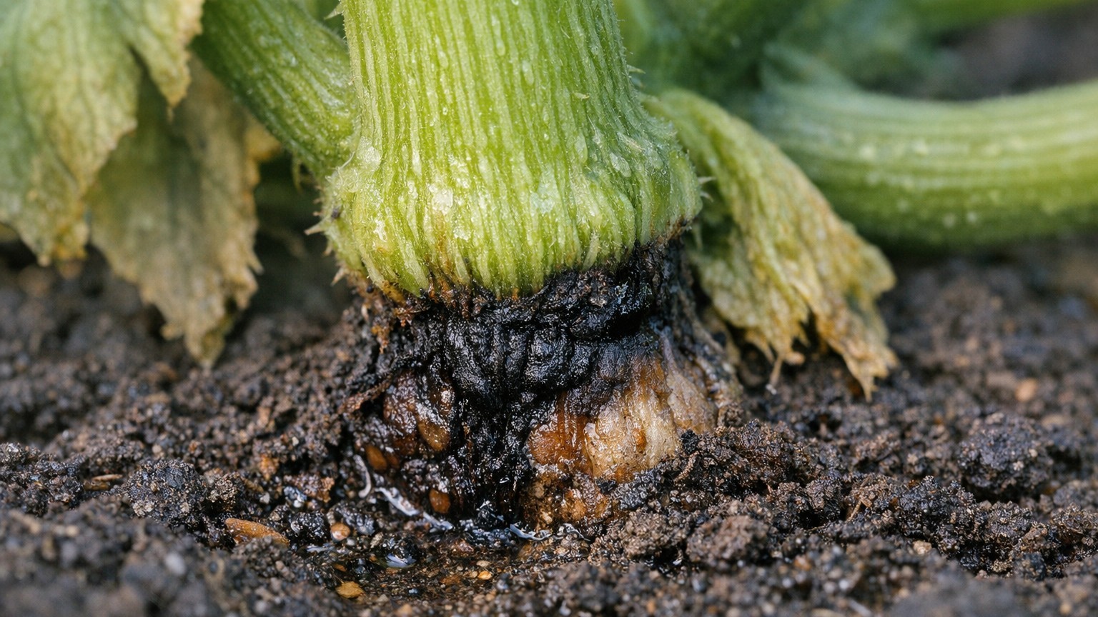 J'arrosais mes courgettes en plein cœur du pied en pensant bien faire : au bout de 8 jours, le plant était noir