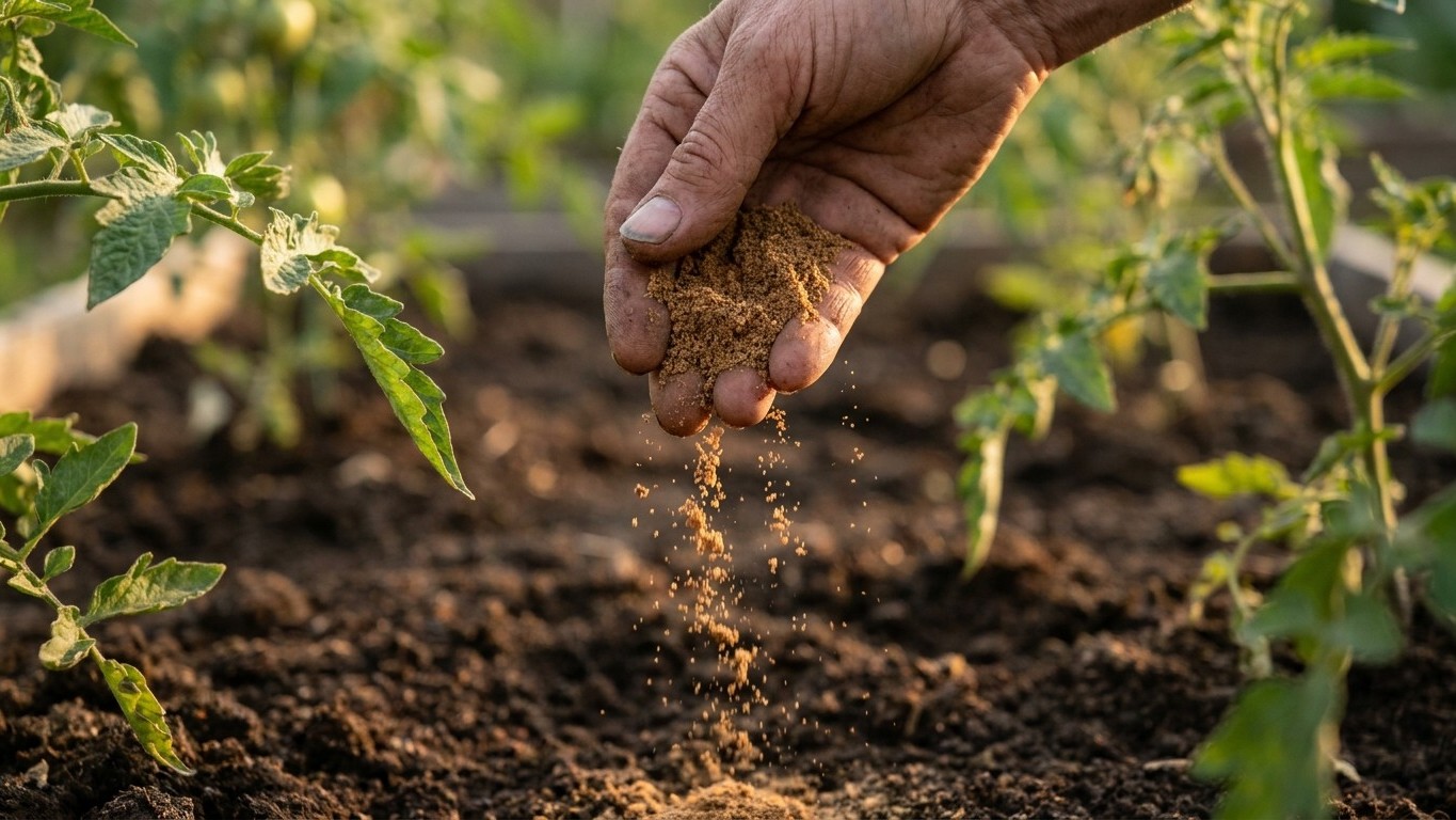 Mon voisin épand une poudre qui pue au pied de ses tomates depuis 40 ans : aucun engrais du commerce ne lui a jamais donné...
