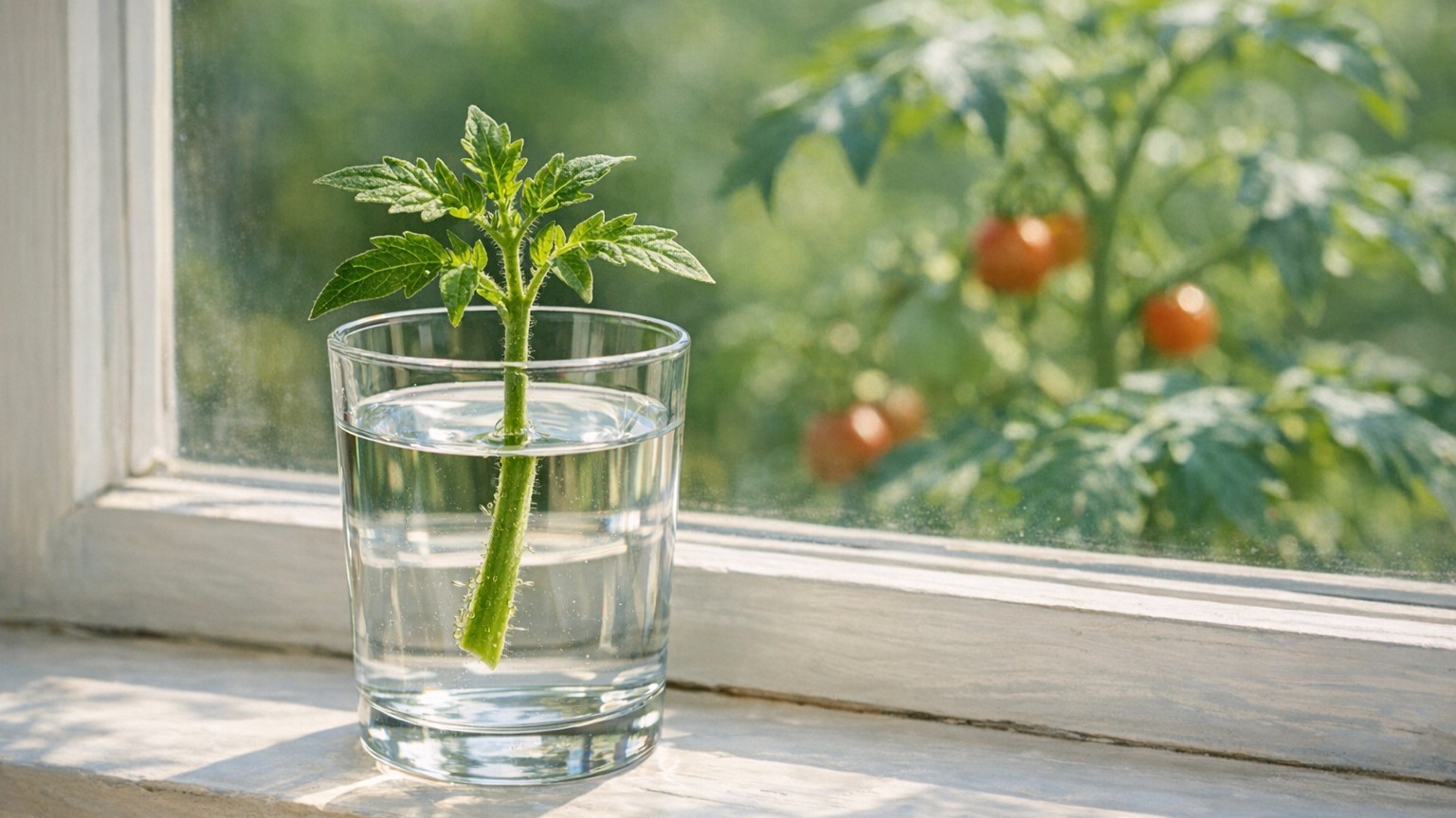 J'arrachais les gourmands de mes tomates et je les jetais comme tout le monde : en les voyant raciner dans un verre d'eau,...
