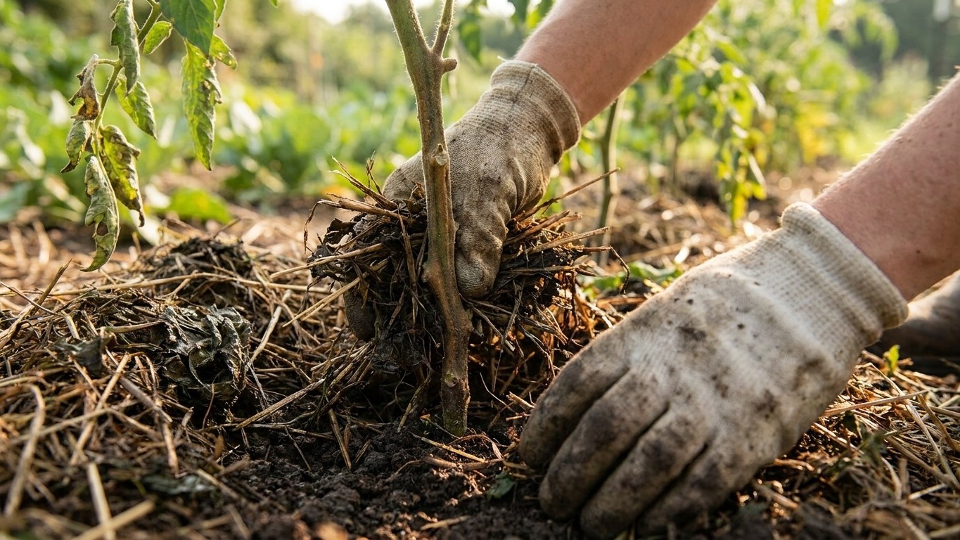 Je paillais mon potager dès la canicule pour protéger mes plants : le jour où j'ai gratté sous la paille, j'ai compris pou...