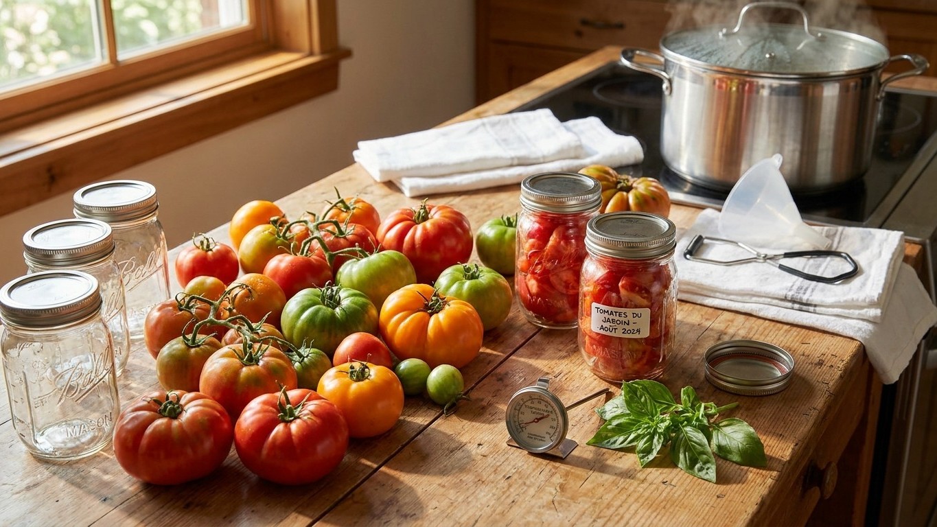Conserver les tomates en bocaux pour l'hiver : la méthode à chaud qui évite le botulisme
