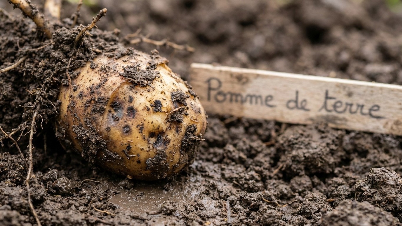 Enterrez un quartier de pomme de terre à 5 cm au milieu de votre planche et revenez trois jours plus tard : c'est le test ...