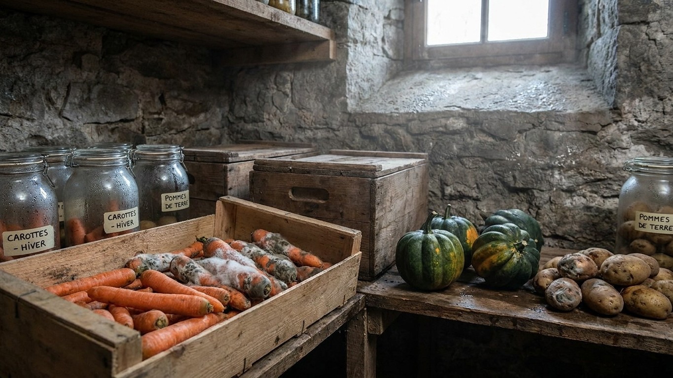Éviter les moisissures en conservation des légumes en cave : le taux d'humidité à ne pas dépasser