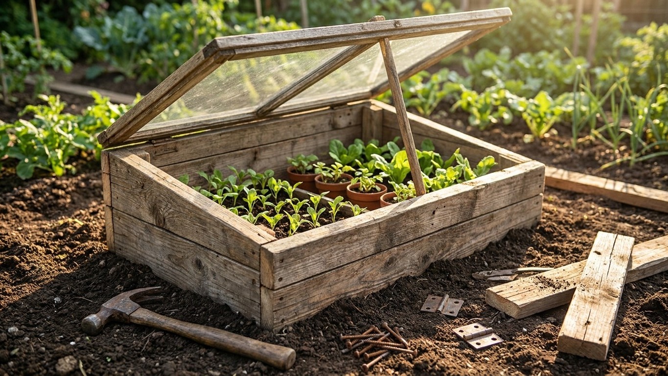 Fabriquer un châssis de jardin en bois : le plan complet pour moins de 30 euros