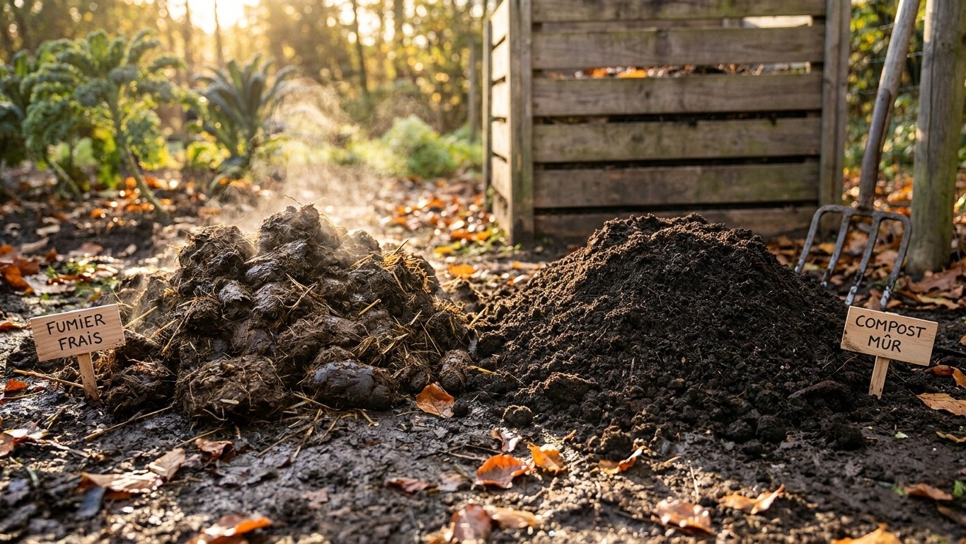 Fumier composté potager automne : pourquoi attendre 6 mois avant de l'épandre