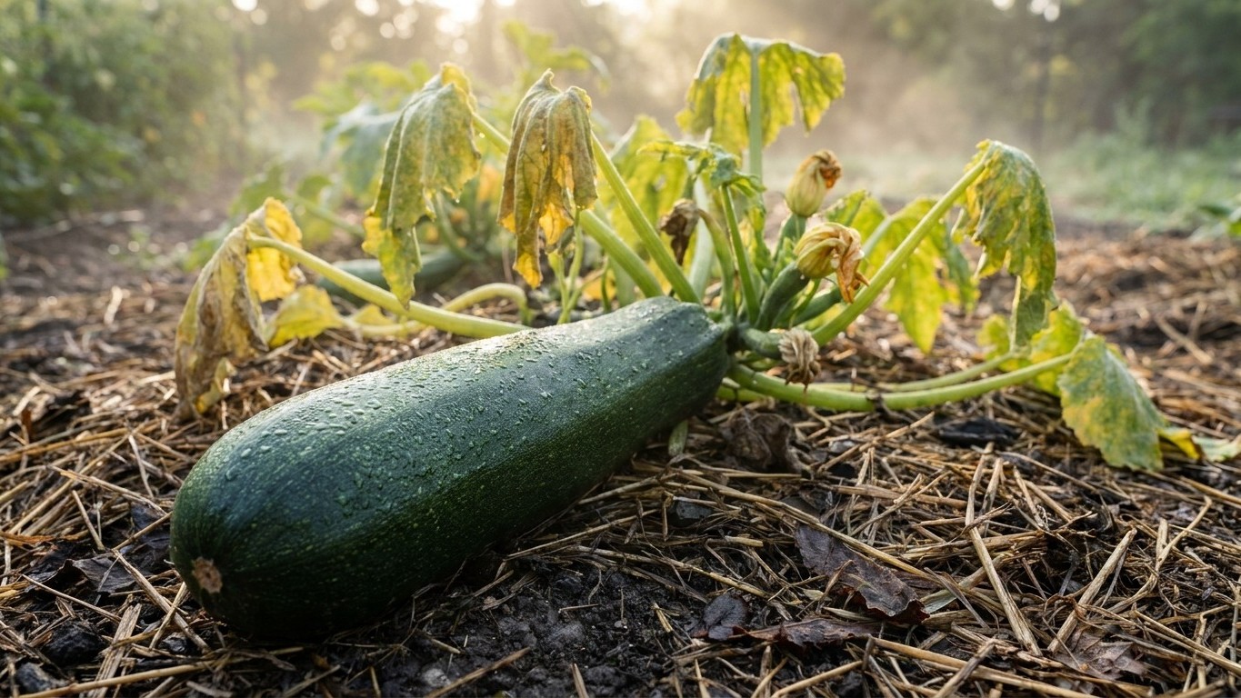 J'ai laissé grossir mes courgettes bien au-delà de 20 cm juste pour avoir plus de chair : trois semaines plus tard, le pie...