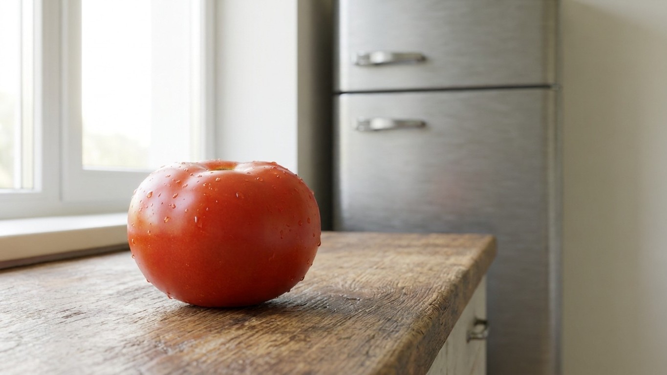 J'ai rangé mes tomates cueillies en plein soleil au réfrigérateur pour qu'elles tiennent plus longtemps : à la salade du s...