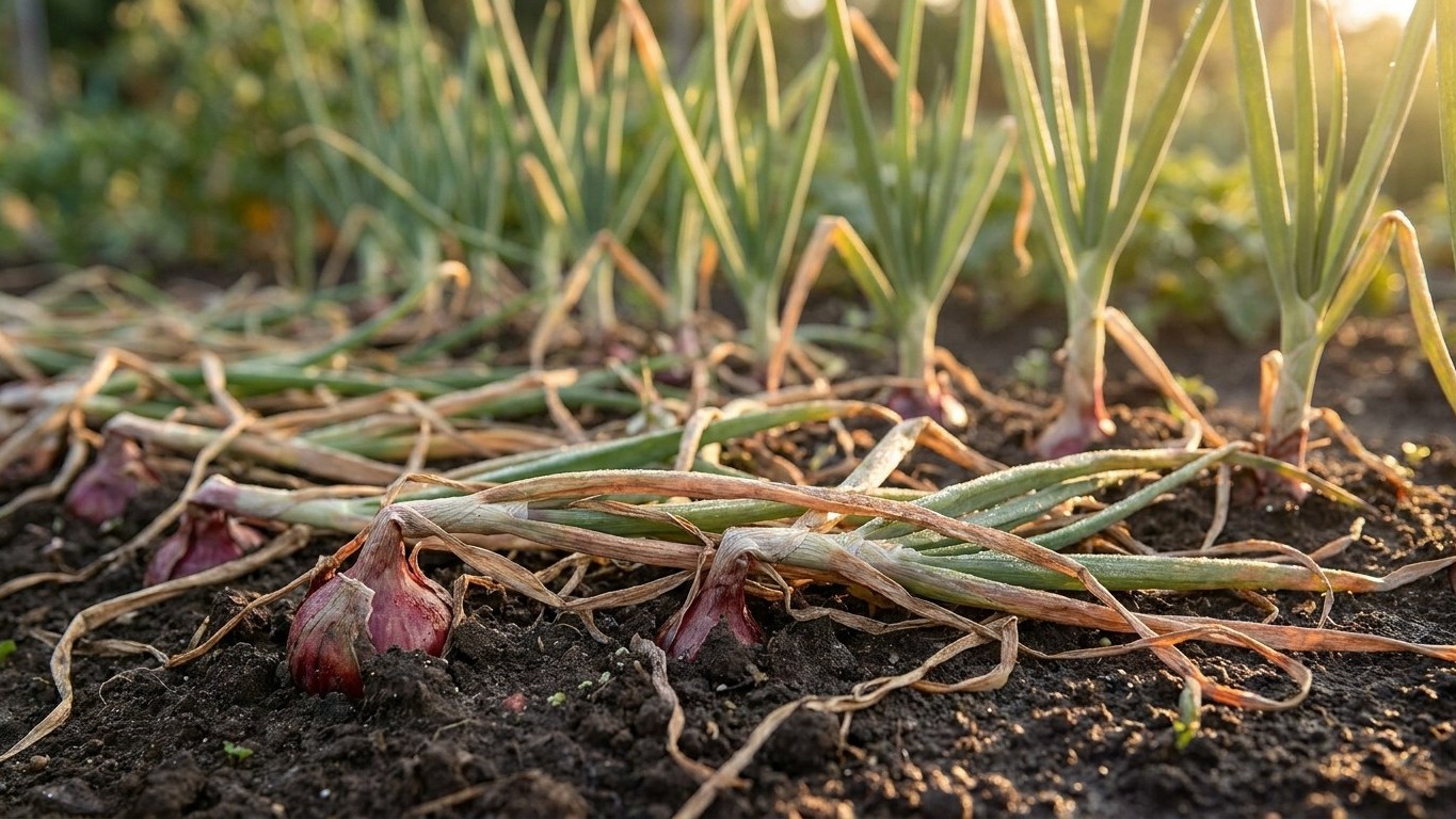 Quand récolter les oignons rouges : le signe précis dans le feuillage qui ne trompe jamais