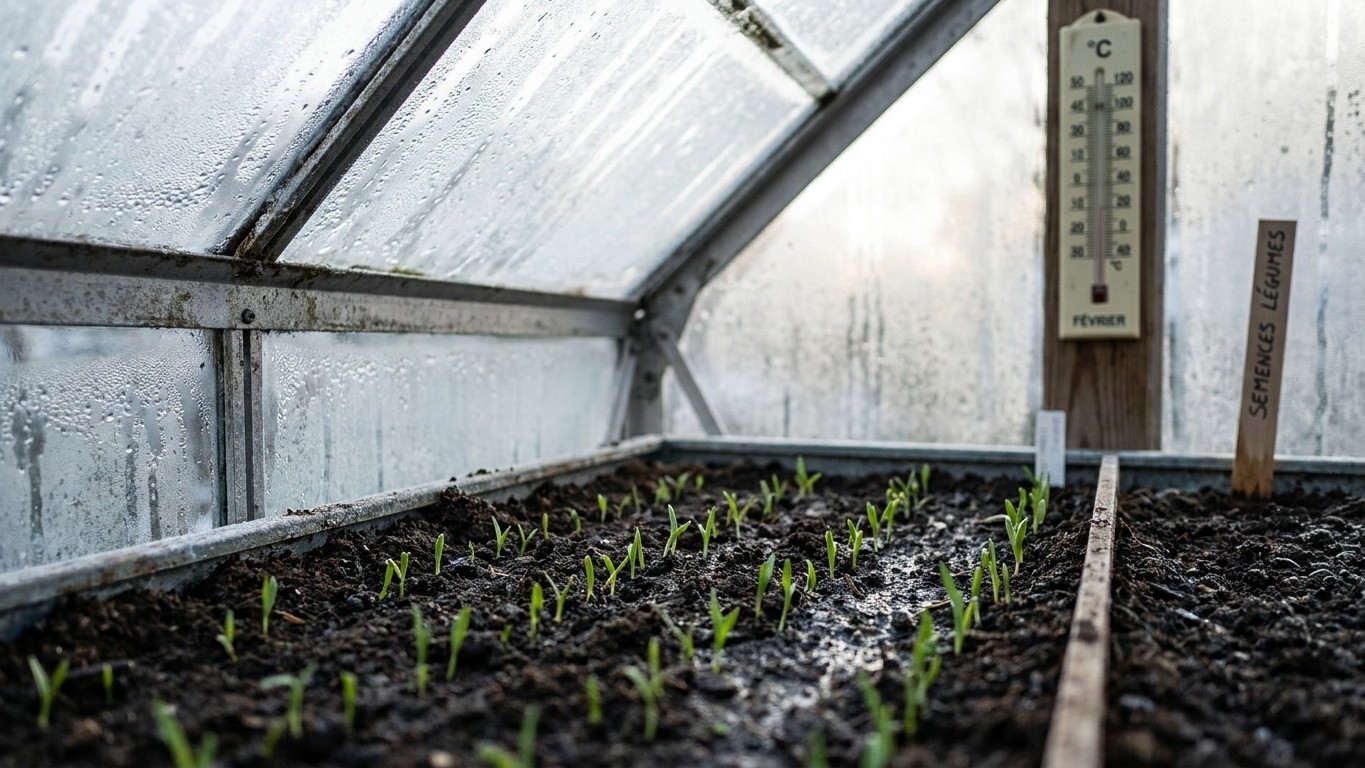 Semis de novembre et décembre sous serre froide : ce qui germe encore malgré le froid