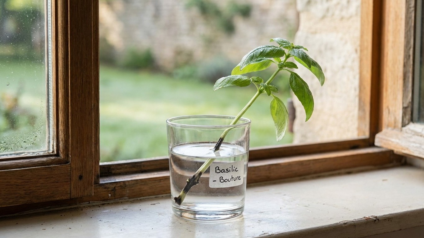 Si vos boutures de basilic noircissent au collet en deux jours, ce n'est pas l'eau du verre : c'est ce qui s'est joué deho...