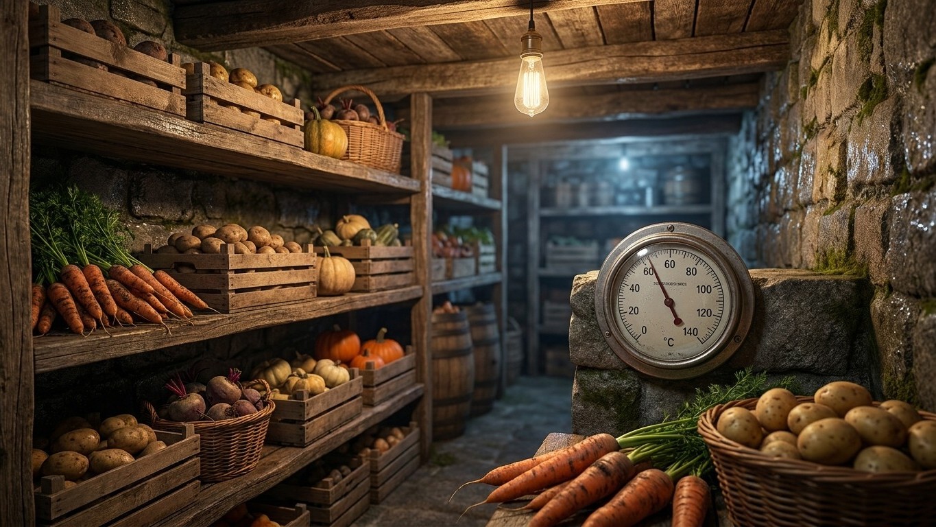 Température idéale de conservation des légumes en cave : le chiffre exact entre 4 et 10°C