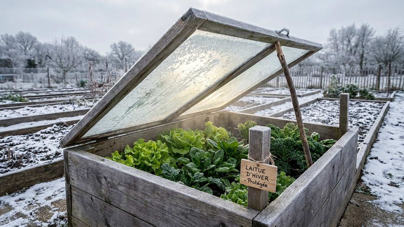 Châssis froid de jardin : le petit abri qui prolonge vos récoltes jusqu'en février