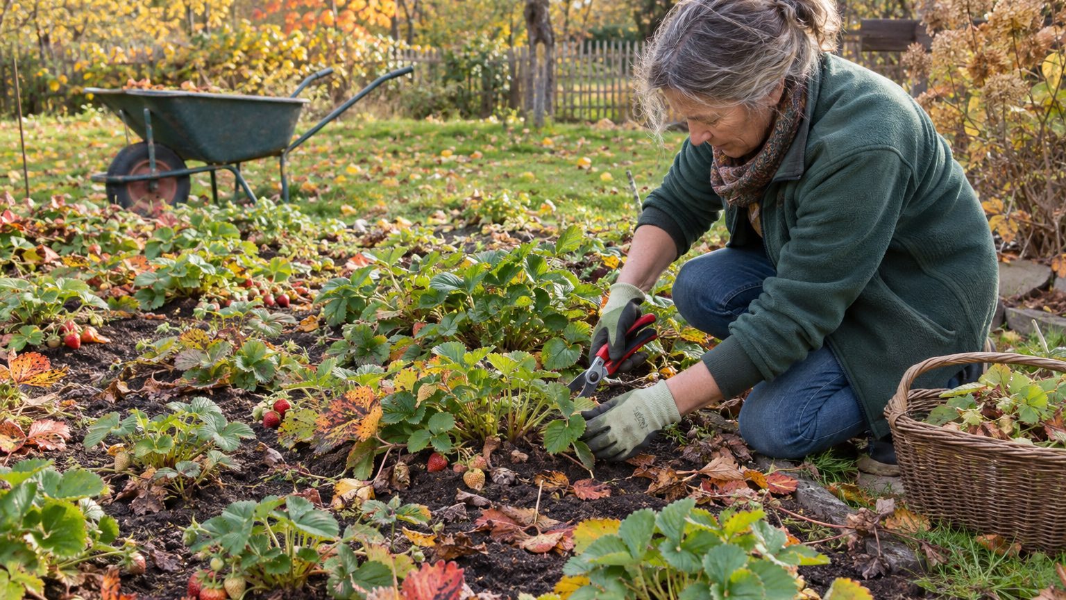Fini les fraisiers qui donnent trois fraises riquiqui en mai : ce geste de fin septembre se joue pendant que le pied prépa...