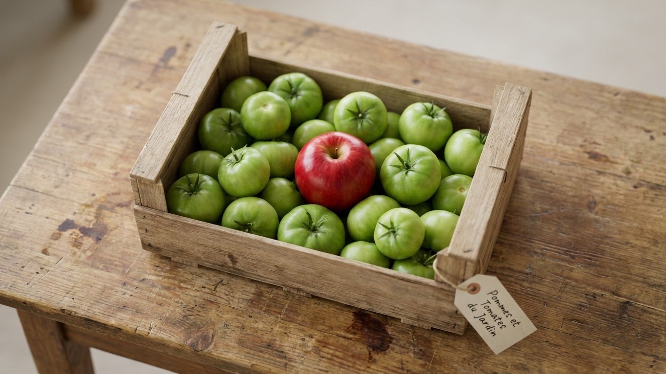 Fini les tomates vertes perdues à la fin du mois : les anciens posaient toujours ce fruit au milieu de la cagette
