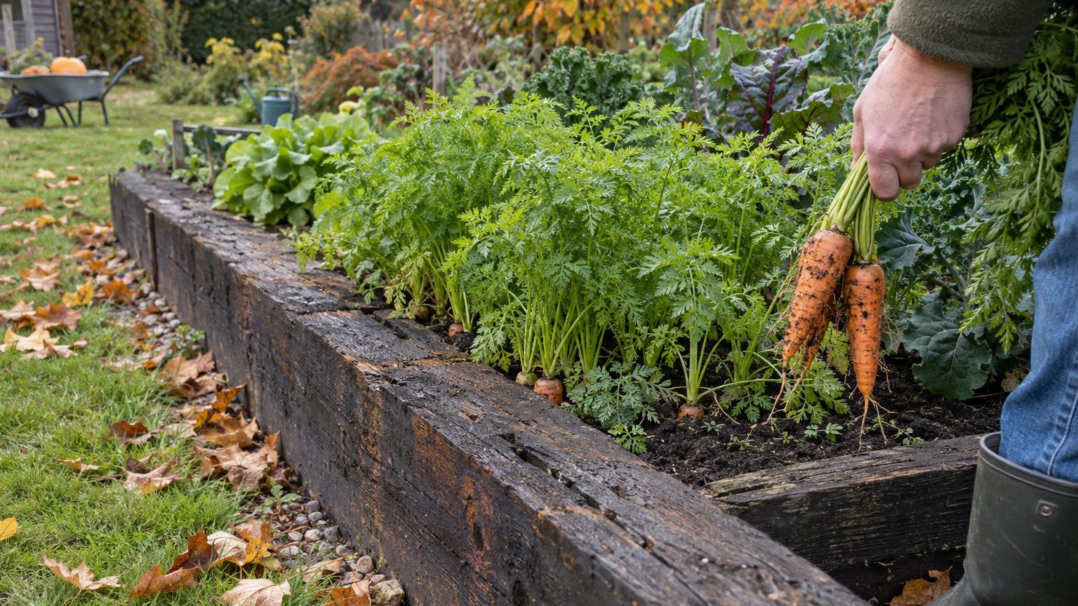 « Je pensais avoir trouvé la bordure de potager idéale avec mes vieilles traverses de chemin de fer » : pourquoi les carot...