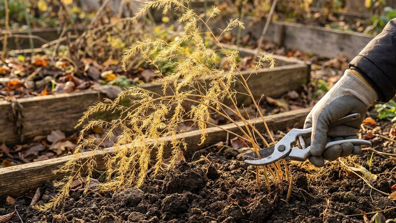 « Je pensais faire propre en coupant mes fanes d'asperges en septembre » : pourquoi je n'ai sorti que des turions filiform...