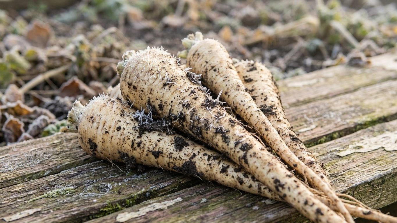 Les anciens laissaient toujours leurs panais en terre jusqu'aux premières gelées et ce n'est pas par manque de temps