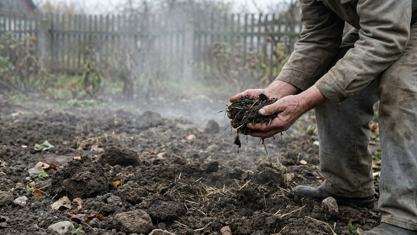 Les anciens n'épandaient jamais la chaux et le fumier le même jour en automne et ce n'était pas une question de temps