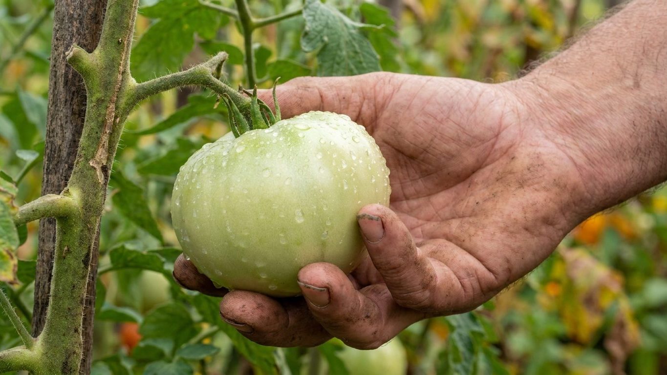 Les maraîchers le savent, mais peu le disent : une tomate verte ramassée avant les nuits fraîches ne se croque jamais tell...