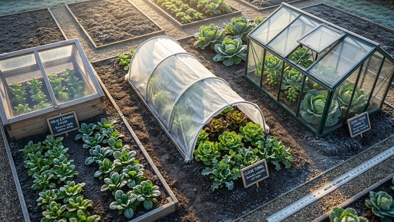 Meilleur abri hiver pour le potager : le comparatif prix/surface/rendement en un tableau