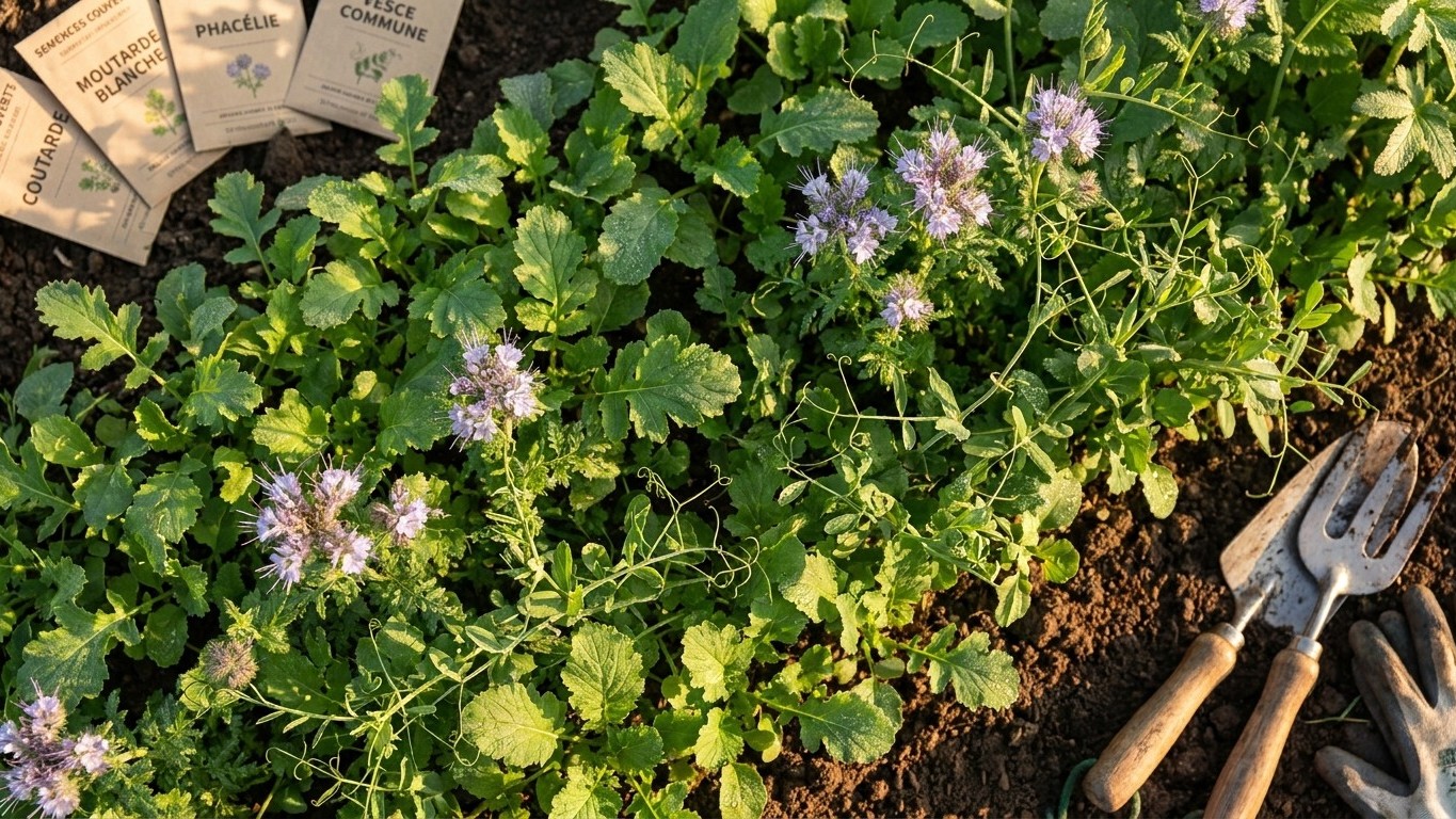 Mélange engrais vert automne hiver : la combinaison gagnante moutarde-phacélie-vesce