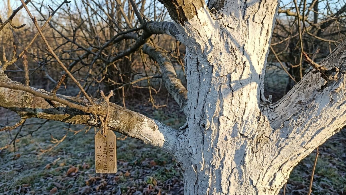 Pourquoi les arboriculteurs passent toujours un badigeon blanc sur leurs poiriers avant l'hiver : ce qui dort dans les cre...