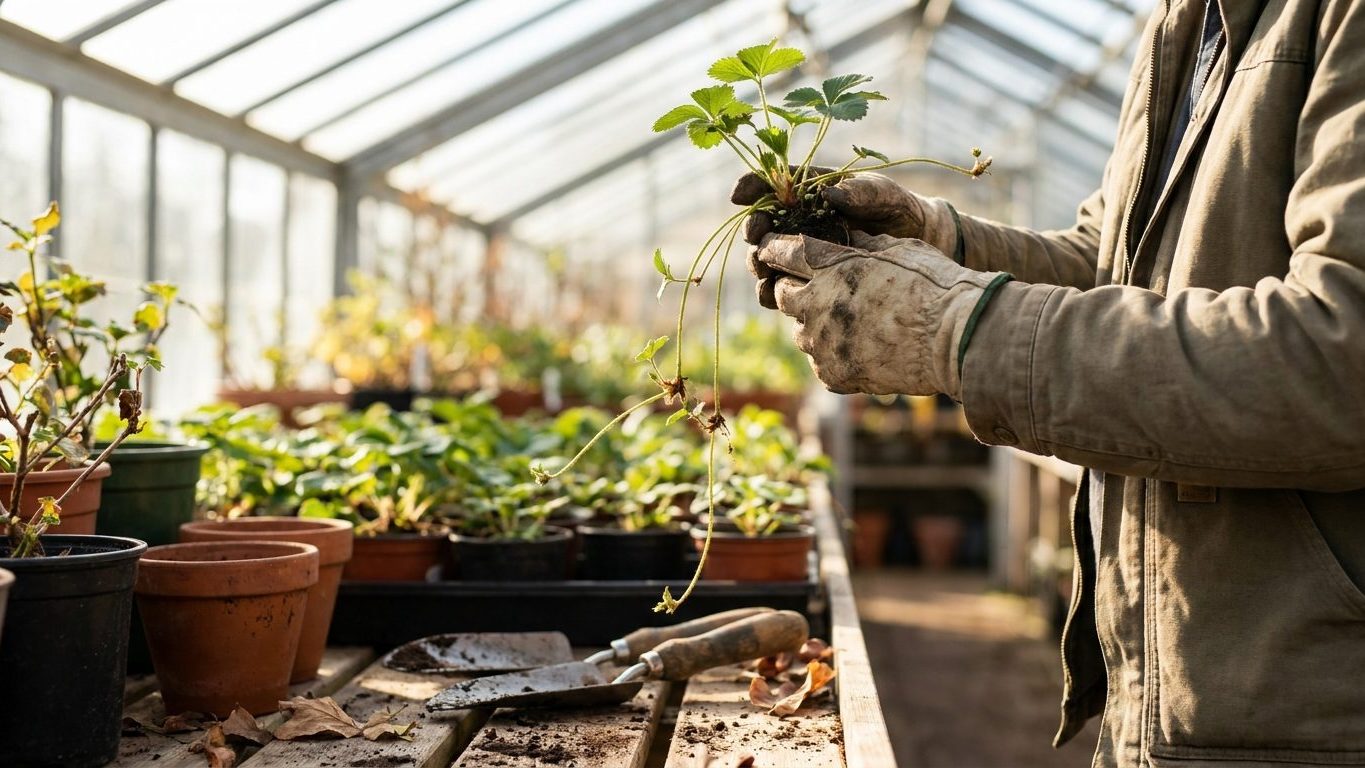 Pourquoi les producteurs de fraises ne prélèvent jamais un stolon sur un pied de plus de trois ans : ce qu'il emporte avec...