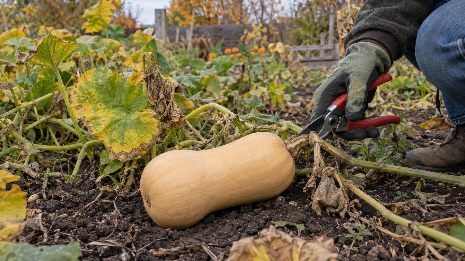 Récolte butternut : date, signes de maturité et coupe du pédoncule
