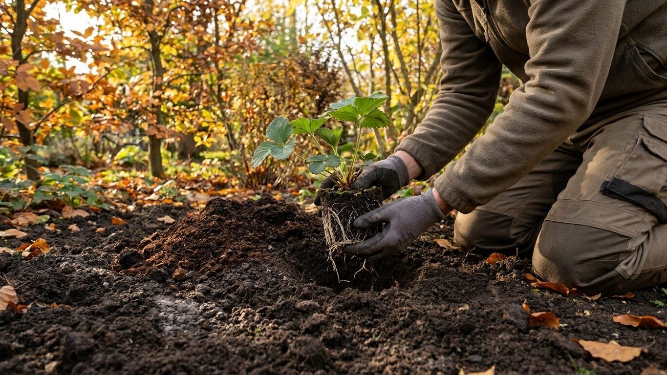 Vous avez jusqu'à la mi-octobre pour mettre vos Gariguette en terre : après, la souche n'aura plus le temps de faire ce qu...