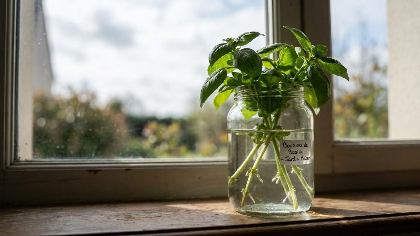 Vous avez jusqu'à la mi-septembre pour mettre vos tiges de basilic dans un verre d'eau : après, elles noircissent au lieu ...