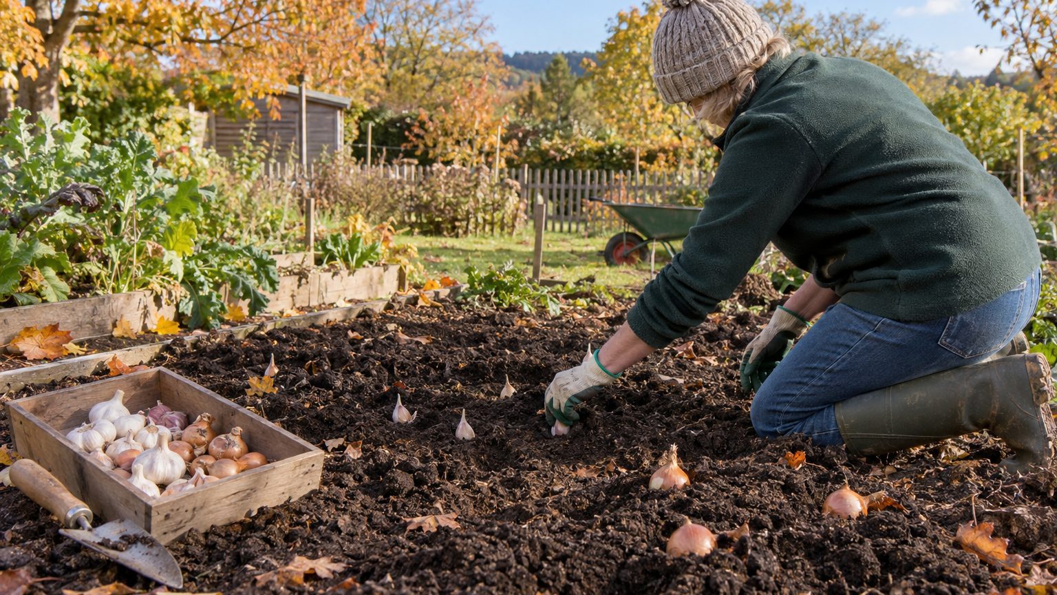 Ail, oignons blancs et échalotes en automne : le guide de plantation