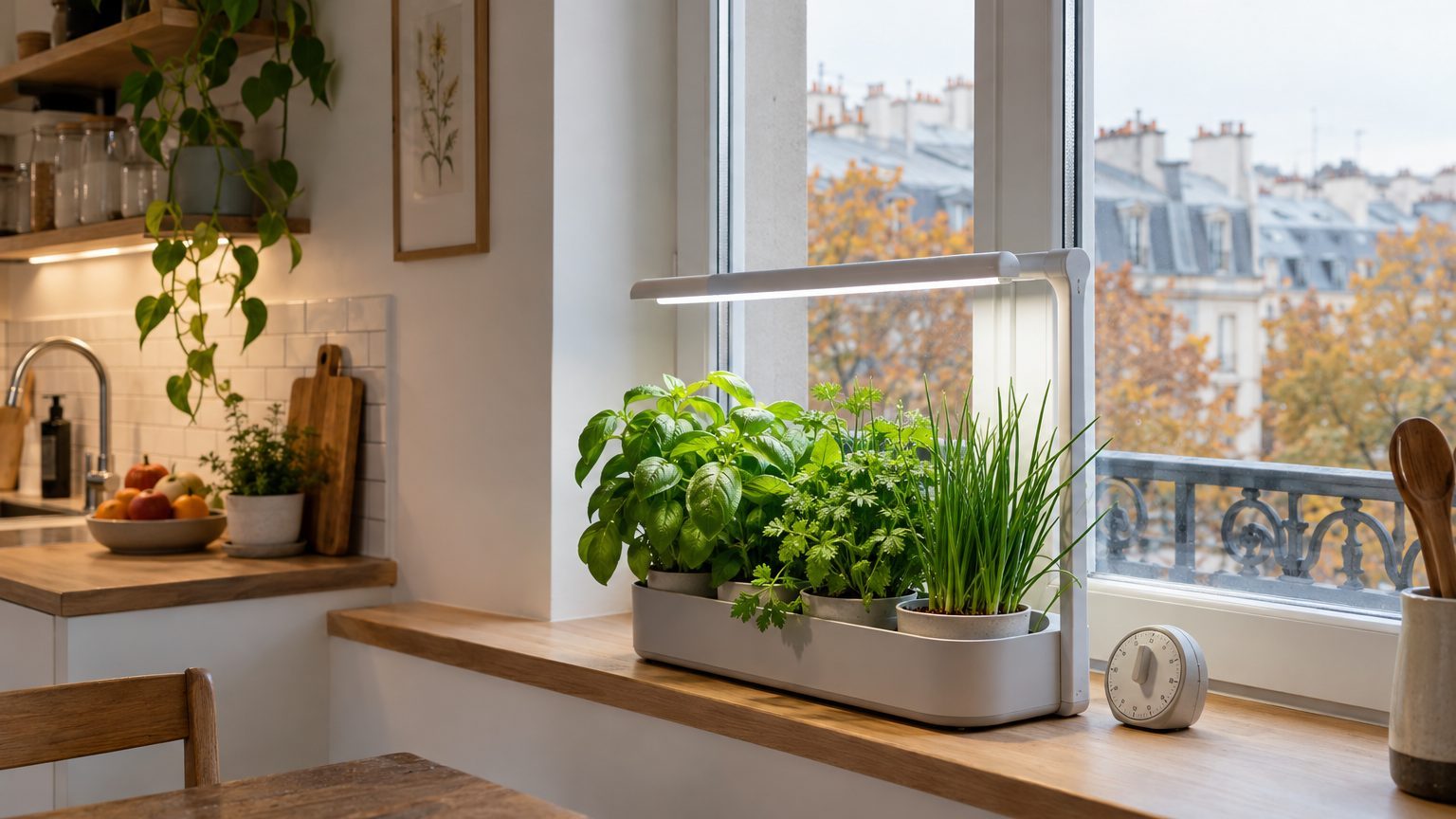 Aromatiques d'intérieur en hiver : lampes, heures de lumière et kits