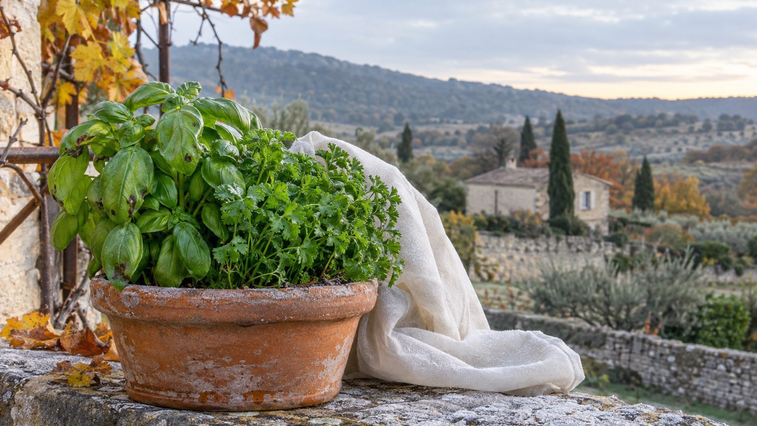 Basilic et persil en hiver : quel froid supportent-ils vraiment ?